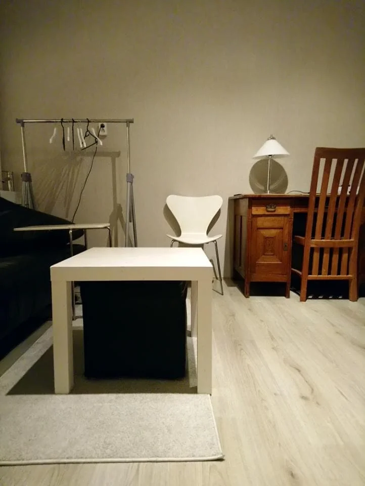 geblurde versie van de foto als achtergrond