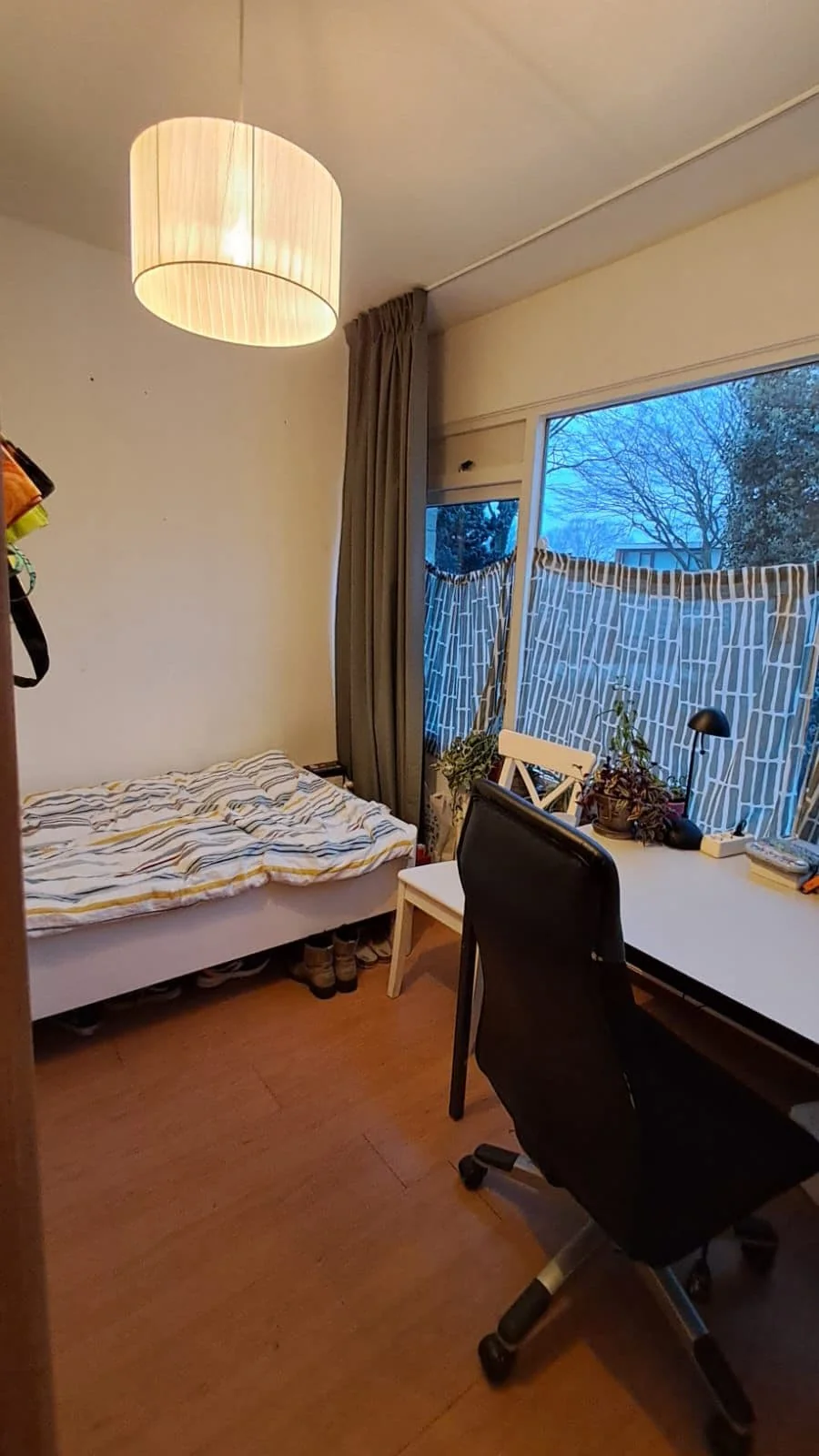 geblurde versie van de foto als achtergrond