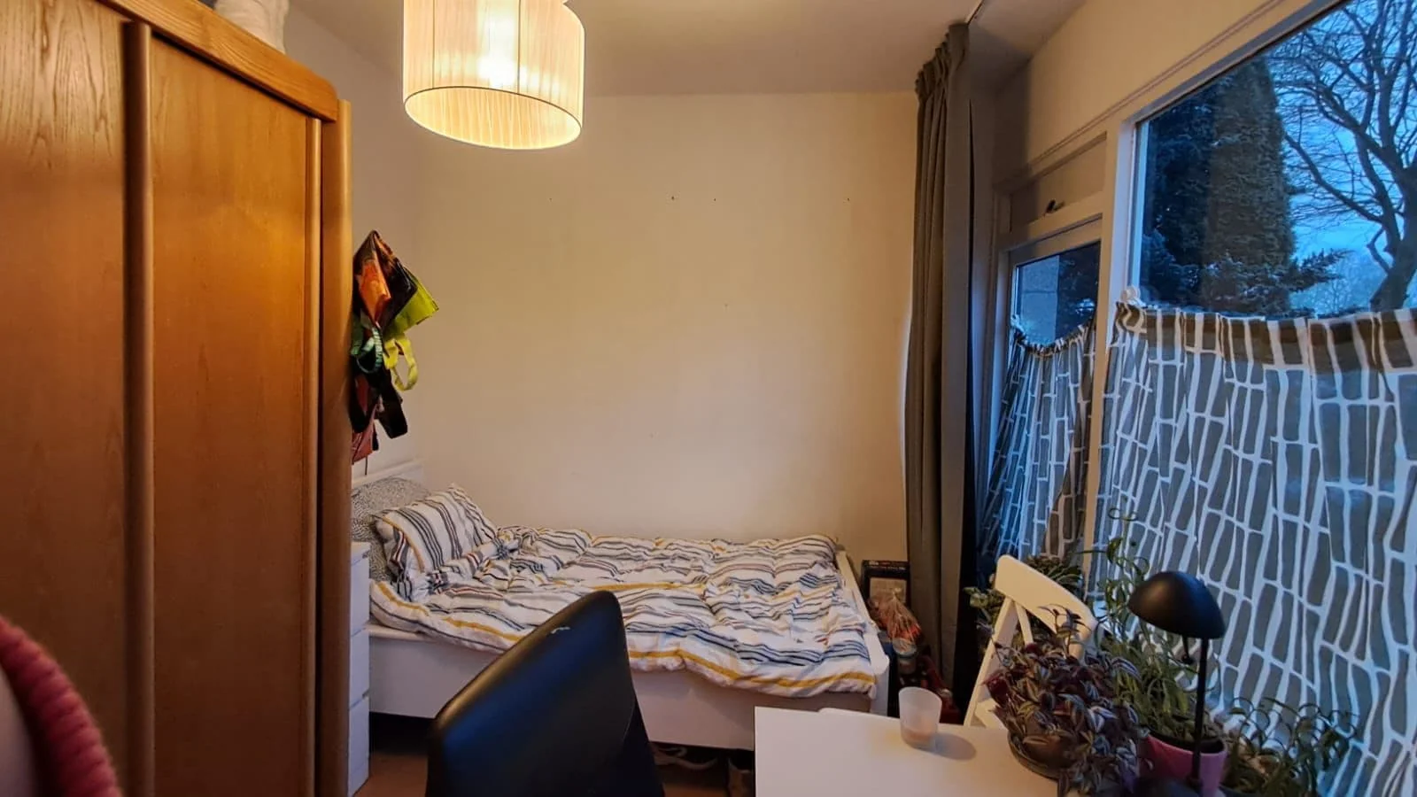 geblurde versie van de foto als achtergrond