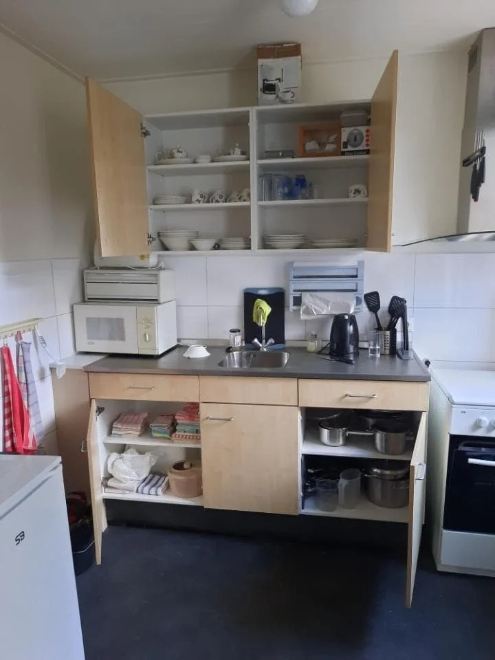 geblurde versie van de foto als achtergrond