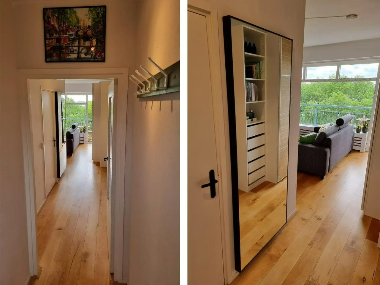 geblurde versie van de foto als achtergrond