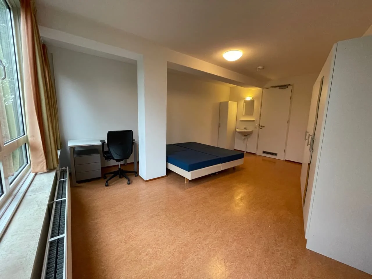 geblurde versie van de foto als achtergrond