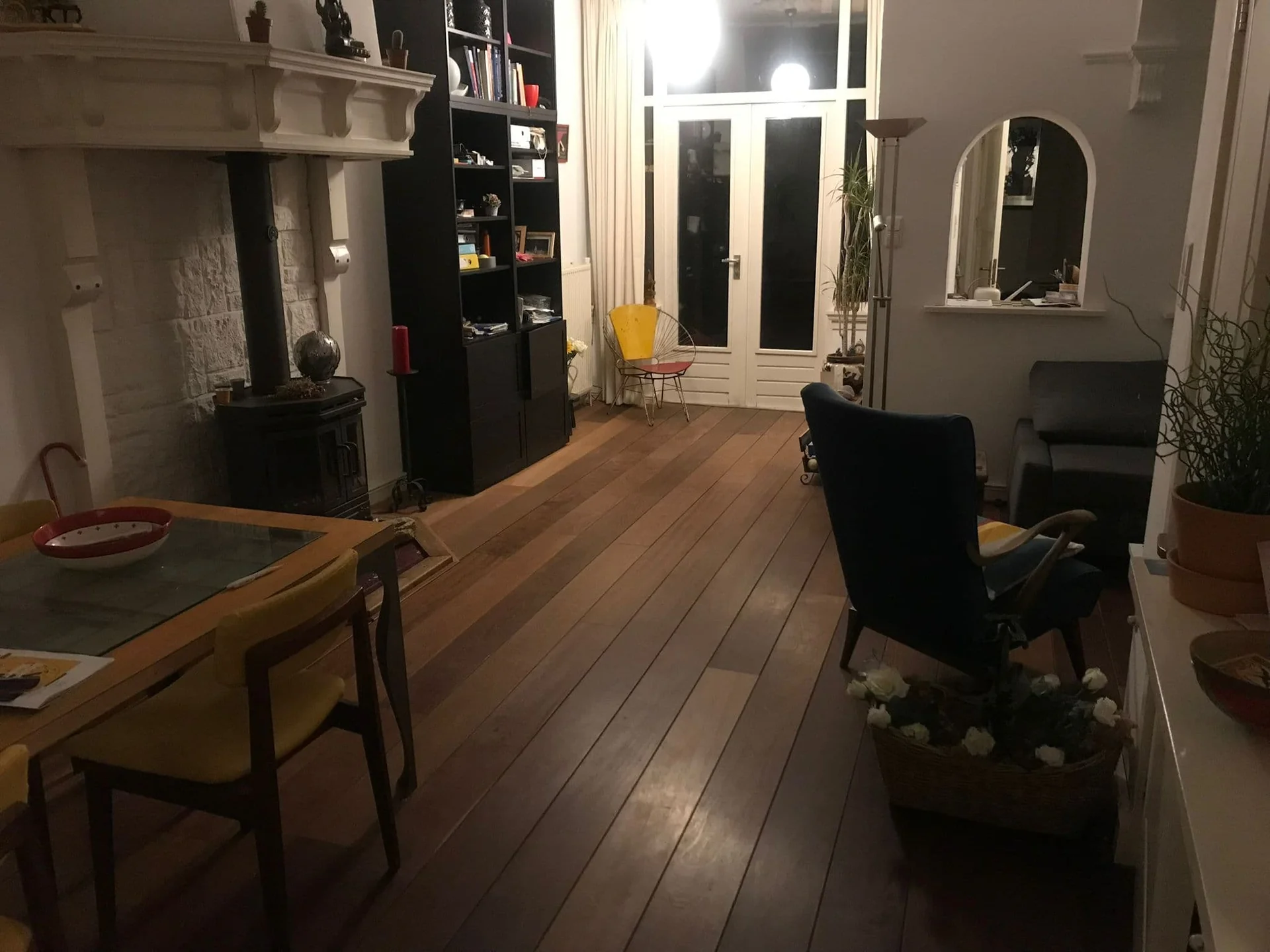 geblurde versie van de foto als achtergrond
