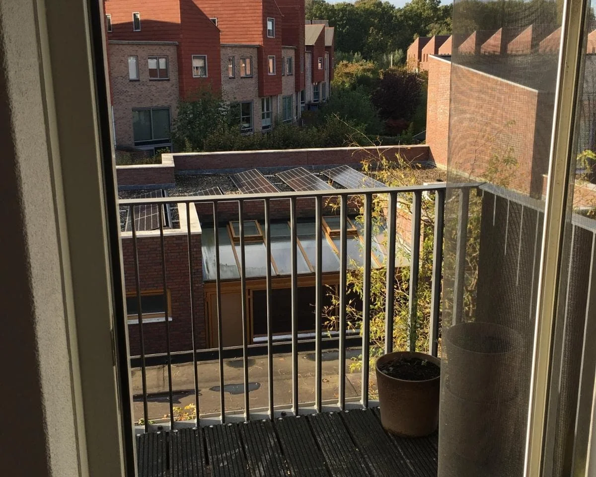 geblurde versie van de foto als achtergrond