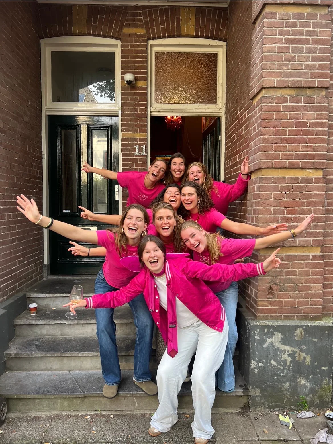 geblurde versie van de foto als achtergrond