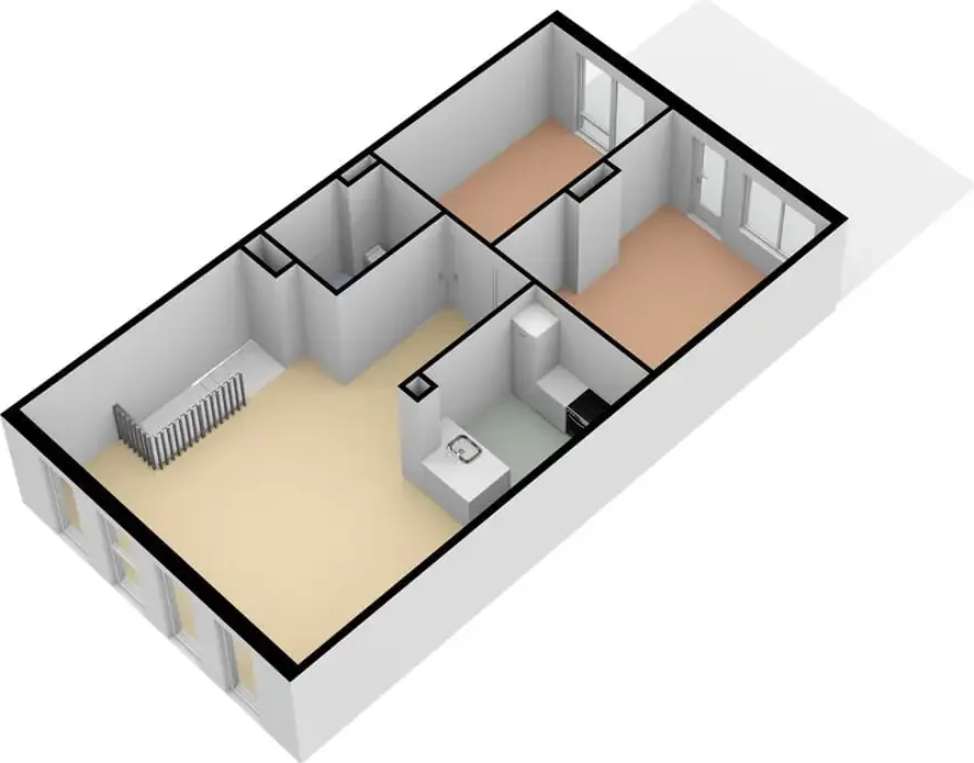 Foto van de Appartement gelegen aan de Marnixlaan in Utrecht