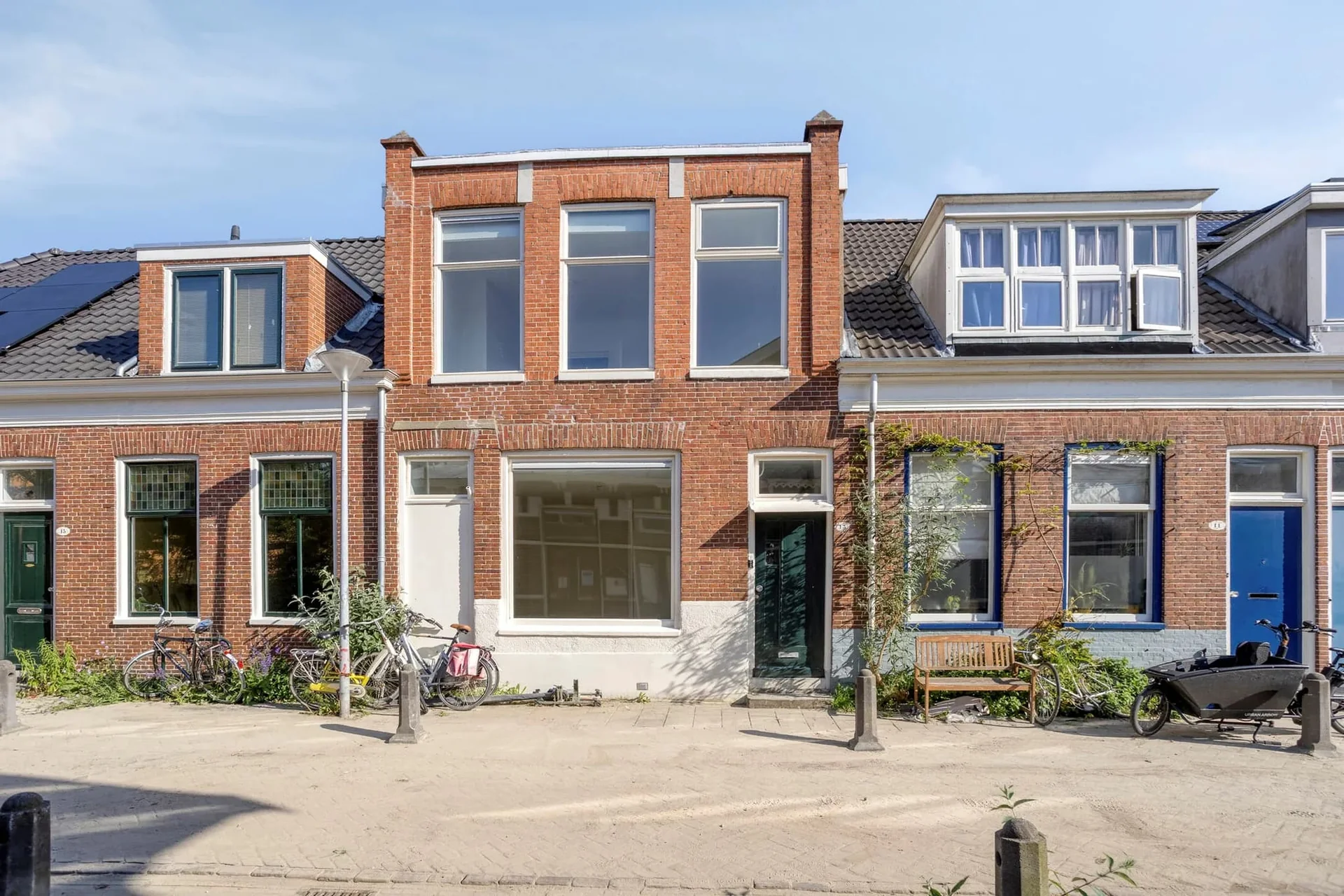 geblurde versie van de foto als achtergrond