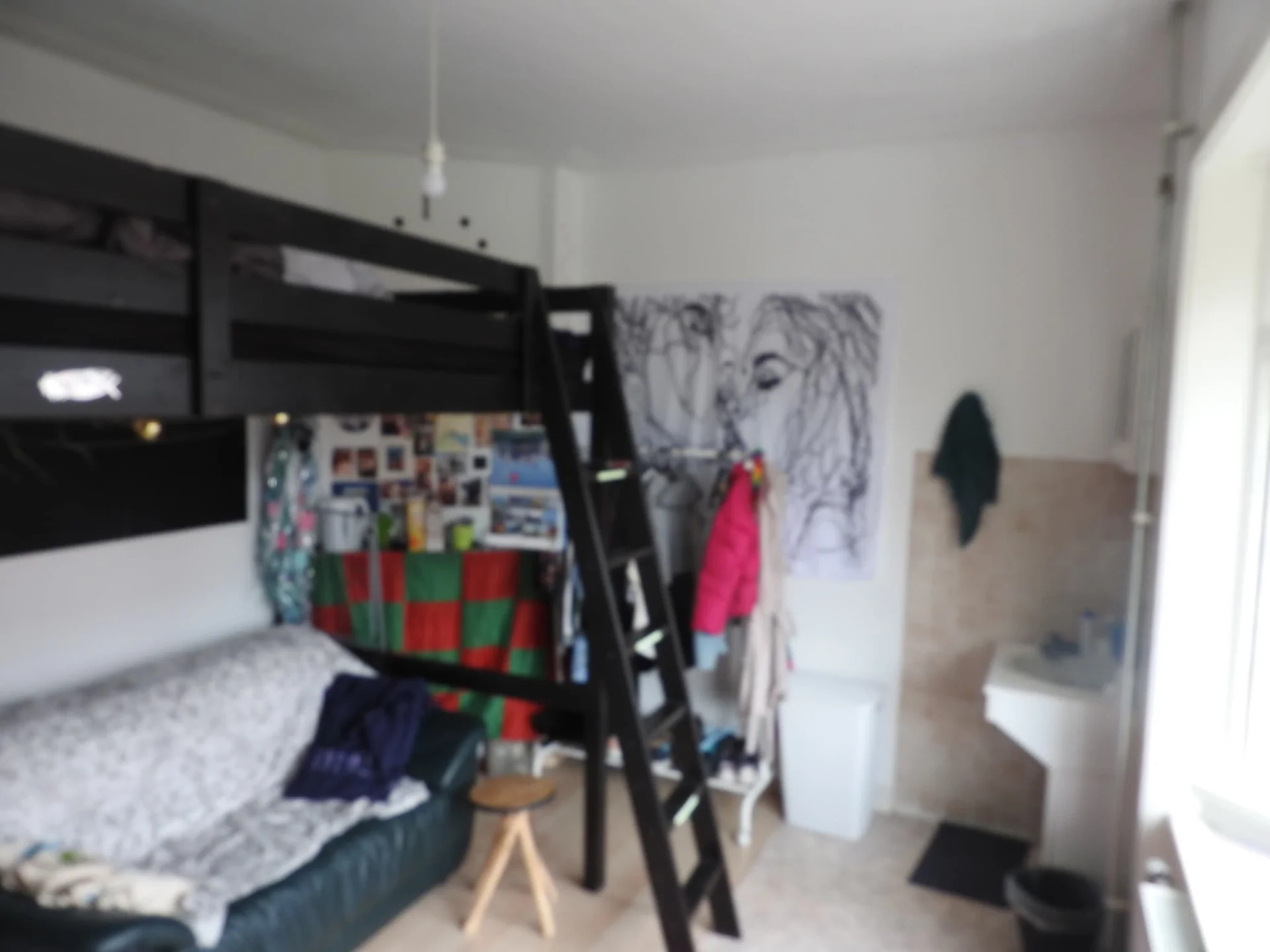 geblurde versie van de foto als achtergrond
