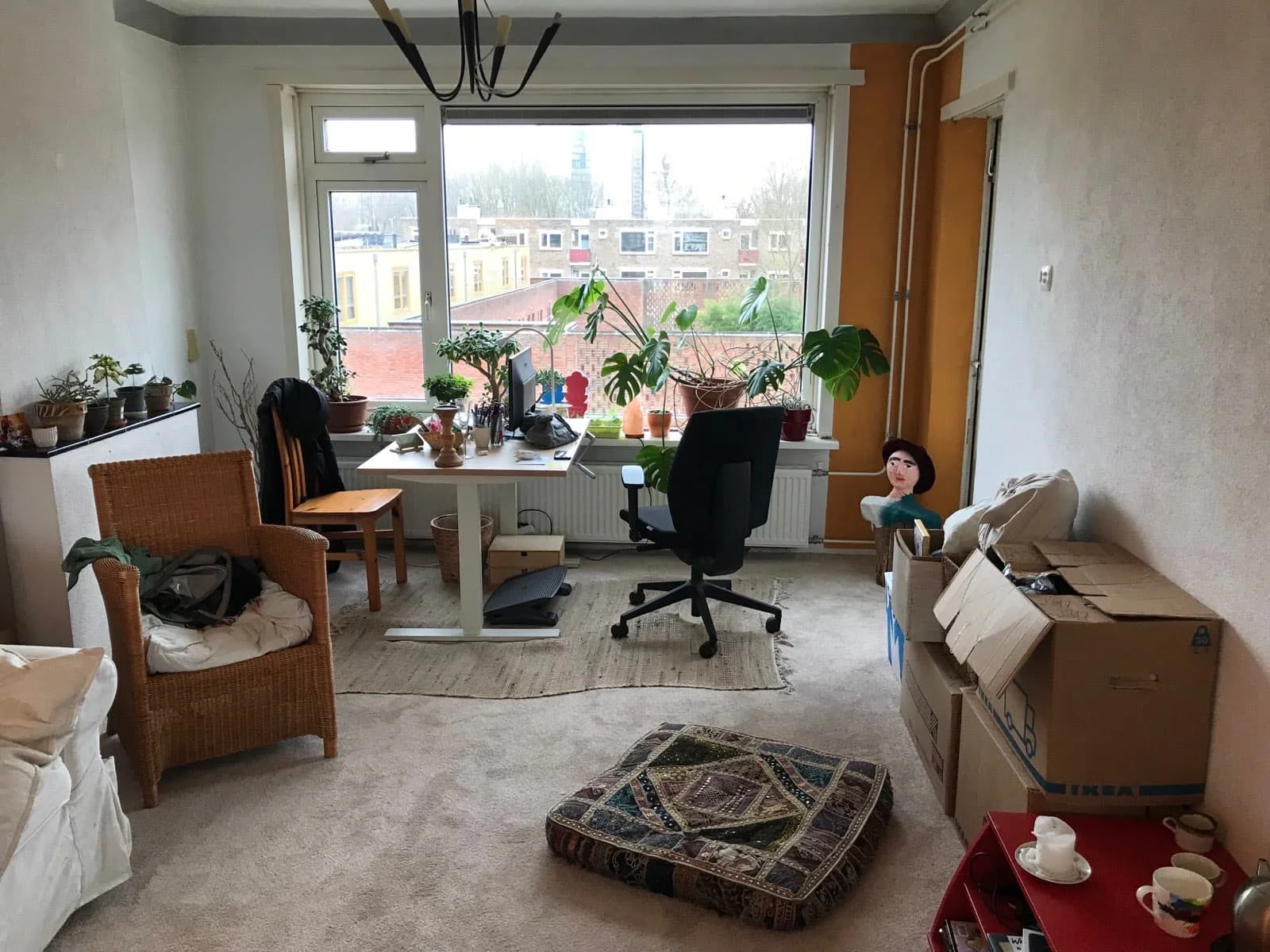 geblurde versie van de foto als achtergrond