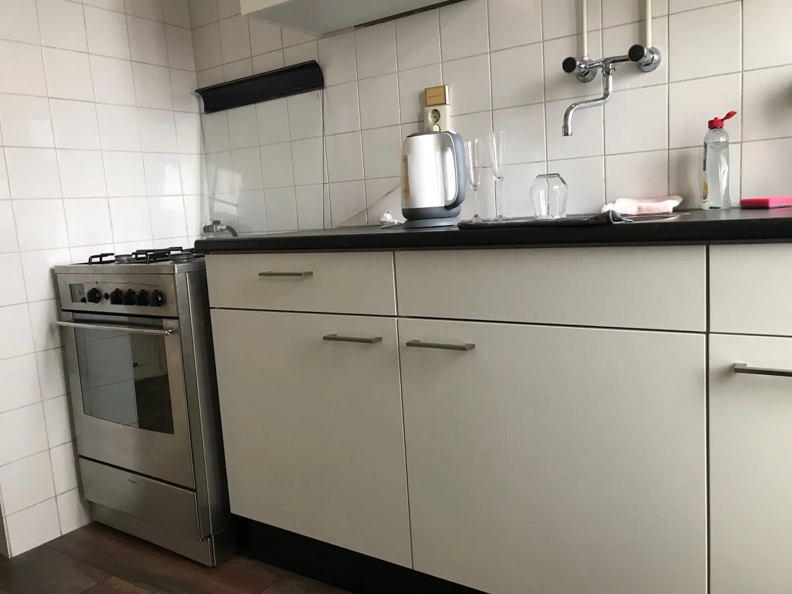 geblurde versie van de foto als achtergrond