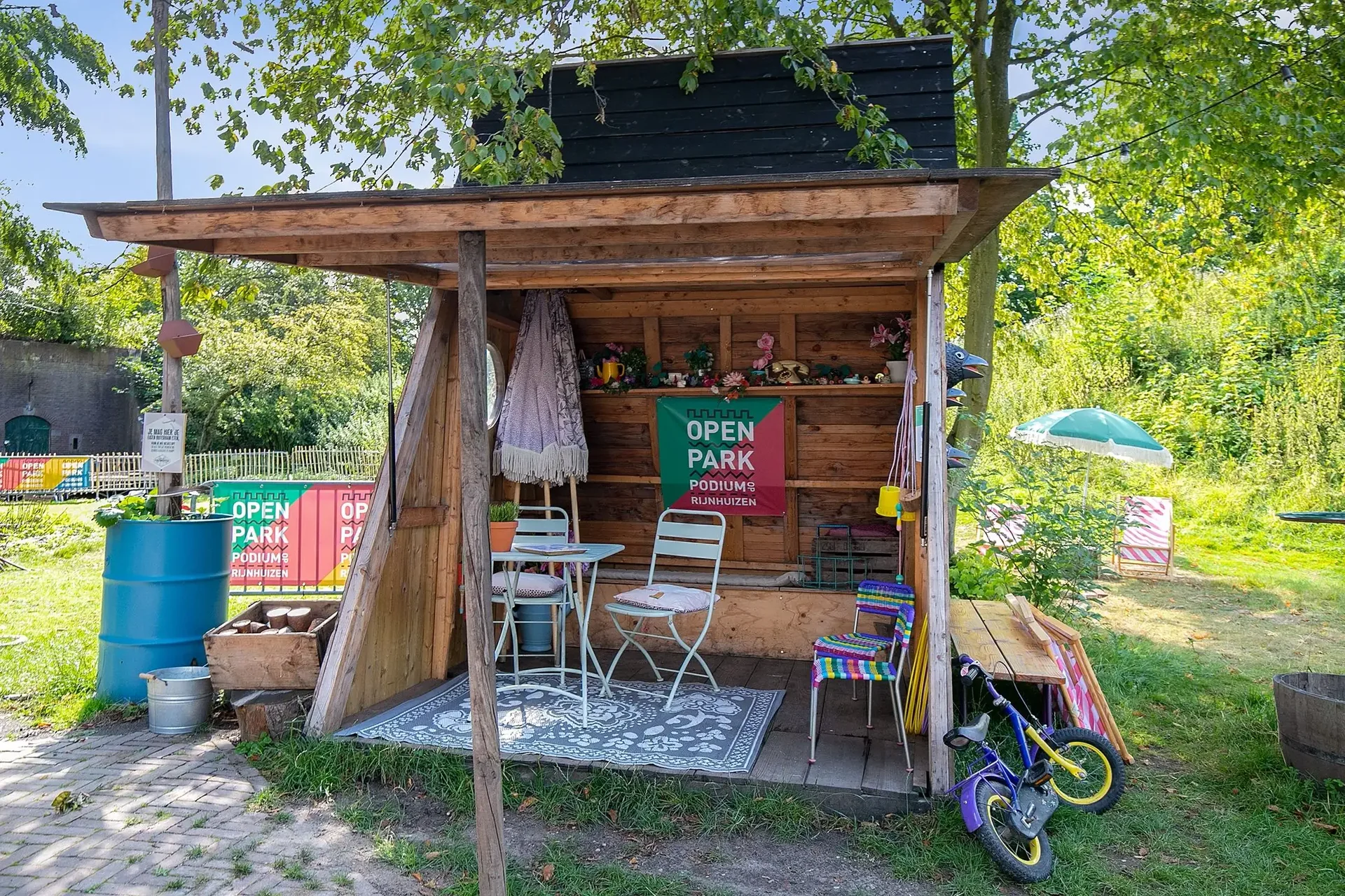 geblurde versie van de foto als achtergrond