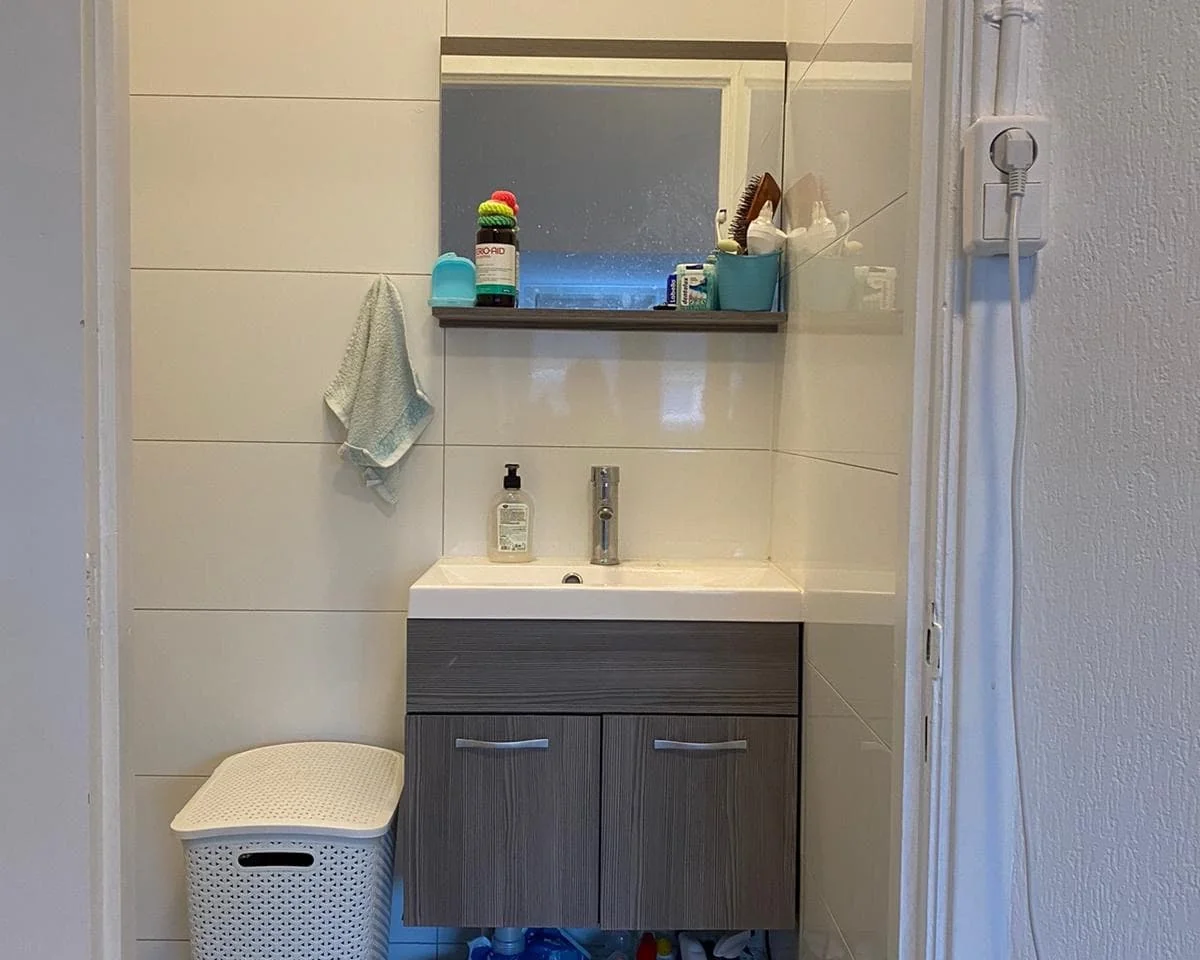 geblurde versie van de foto als achtergrond