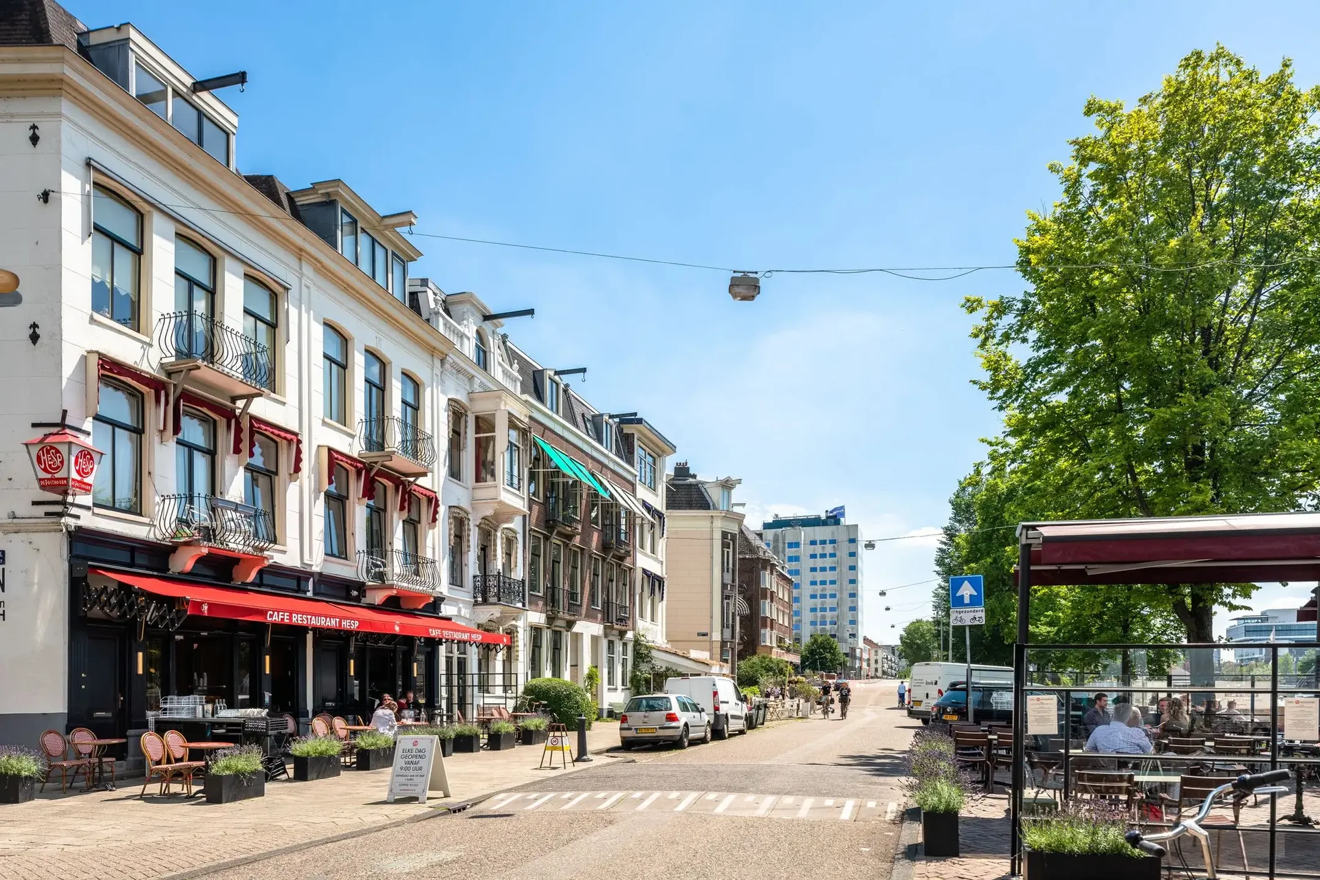 geblurde versie van de foto als achtergrond