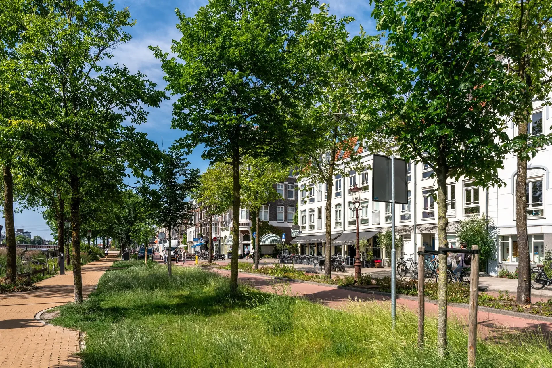 geblurde versie van de foto als achtergrond