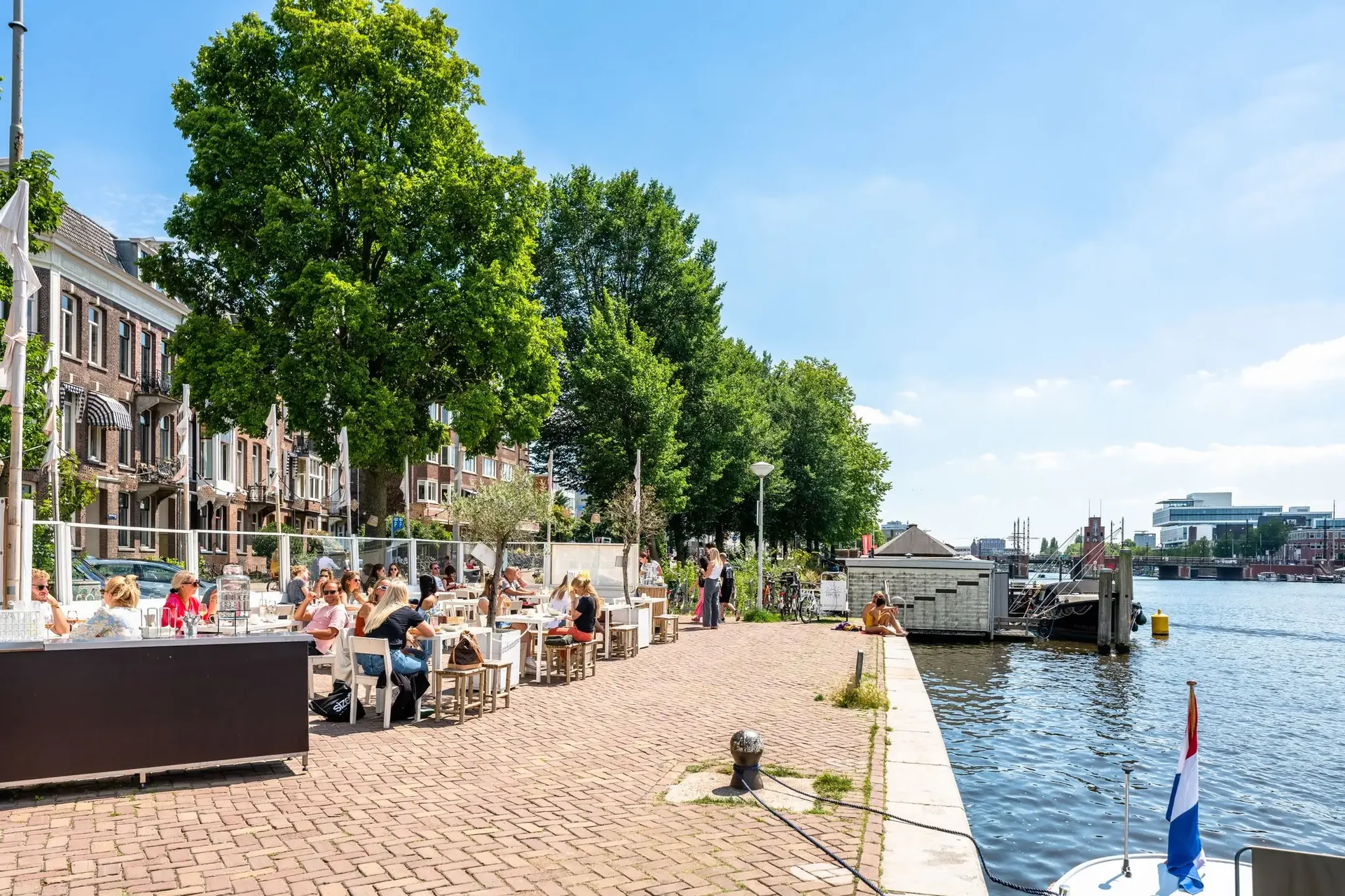 geblurde versie van de foto als achtergrond