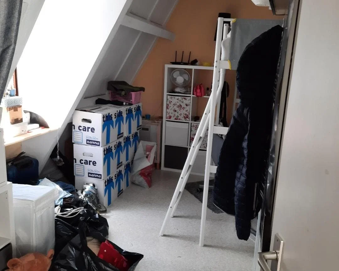 geblurde versie van de foto als achtergrond