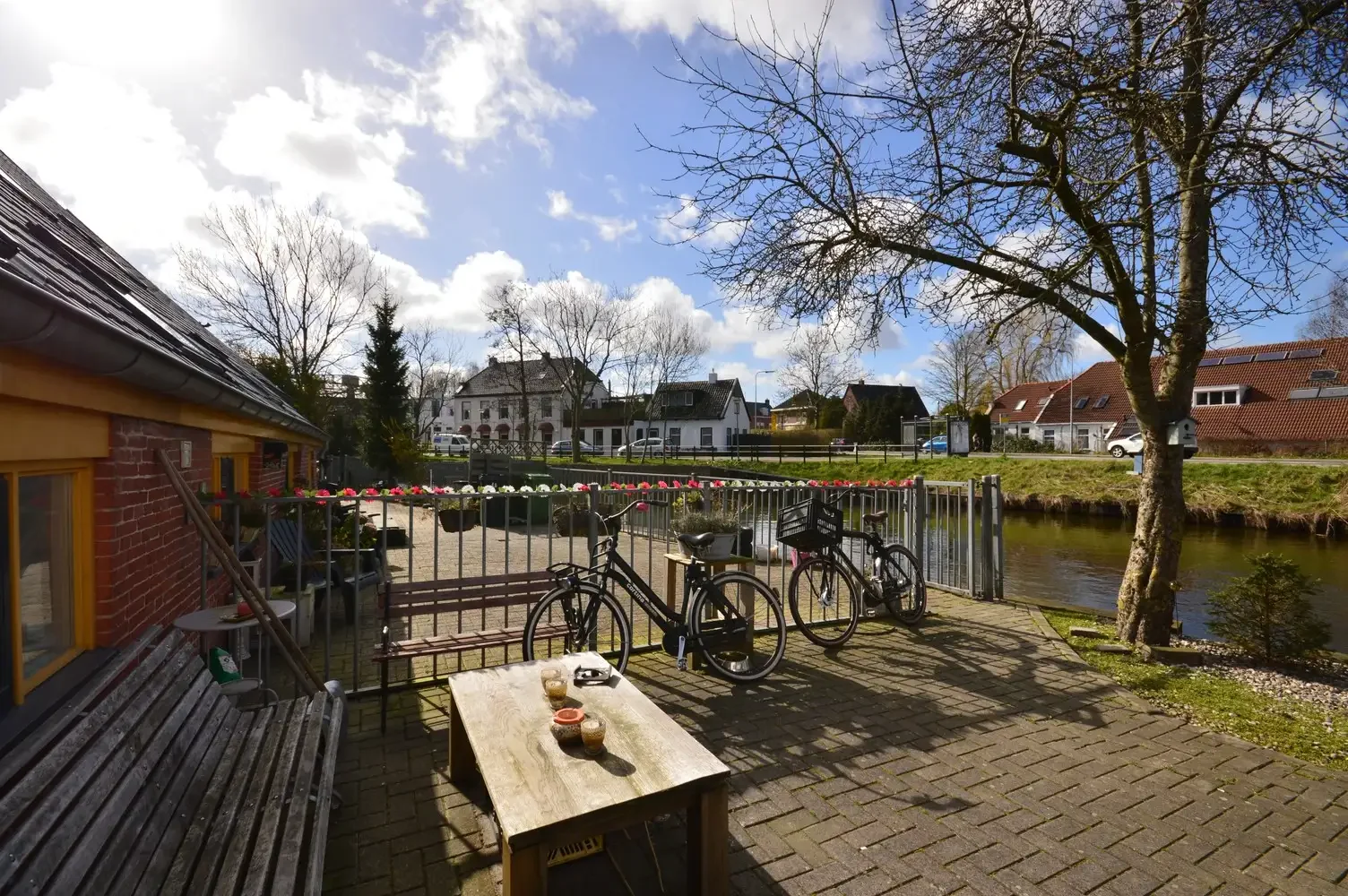 geblurde versie van de foto als achtergrond