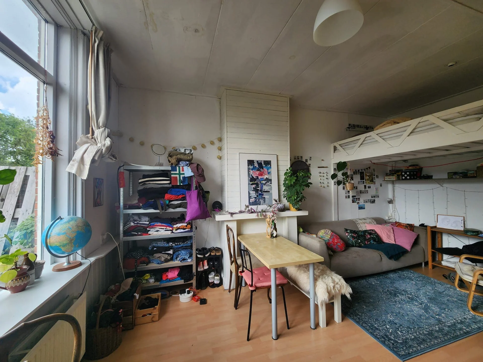 geblurde versie van de foto als achtergrond