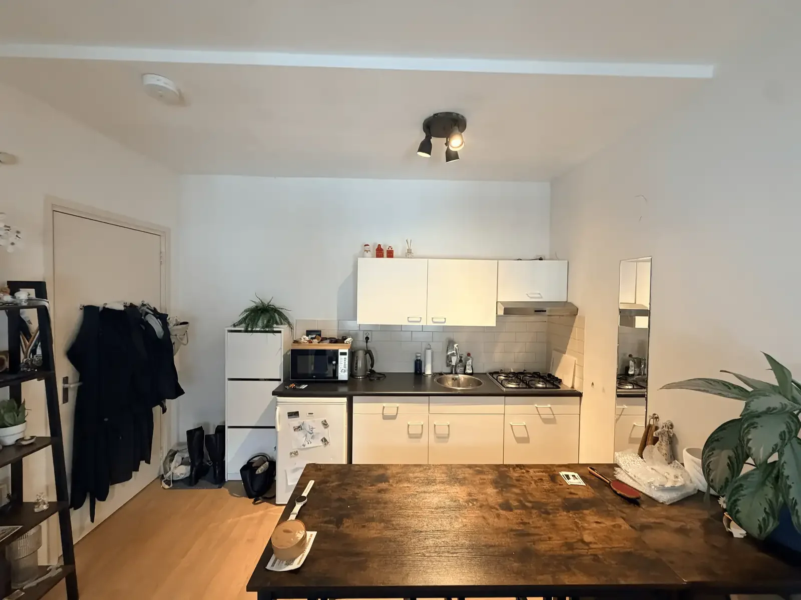 geblurde versie van de foto als achtergrond