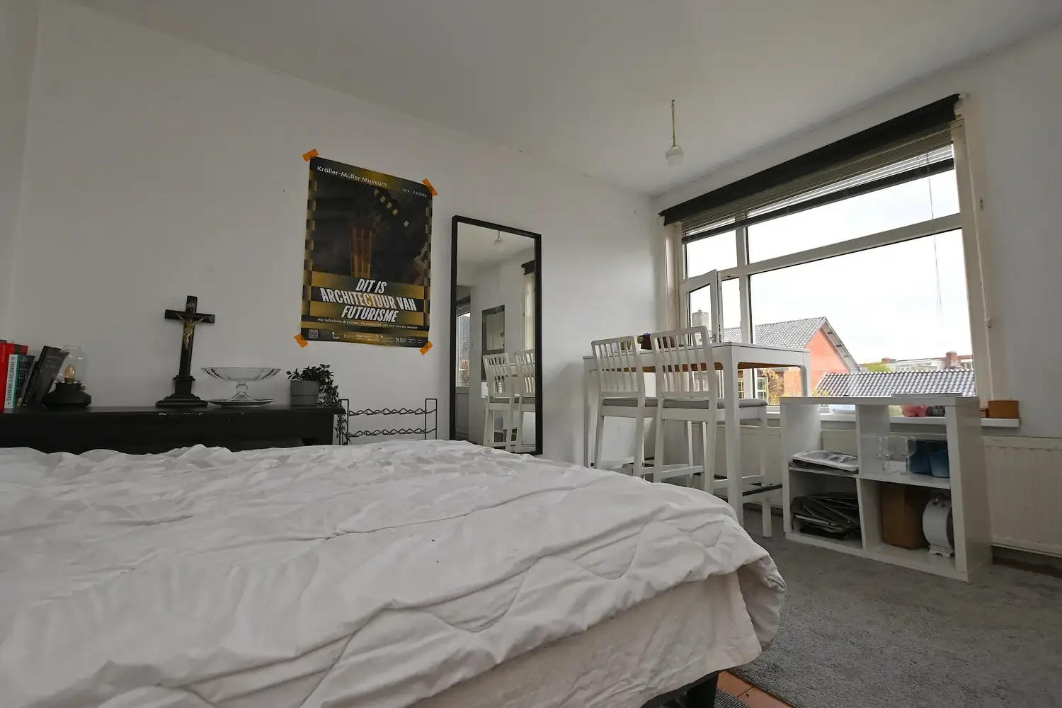 geblurde versie van de foto als achtergrond