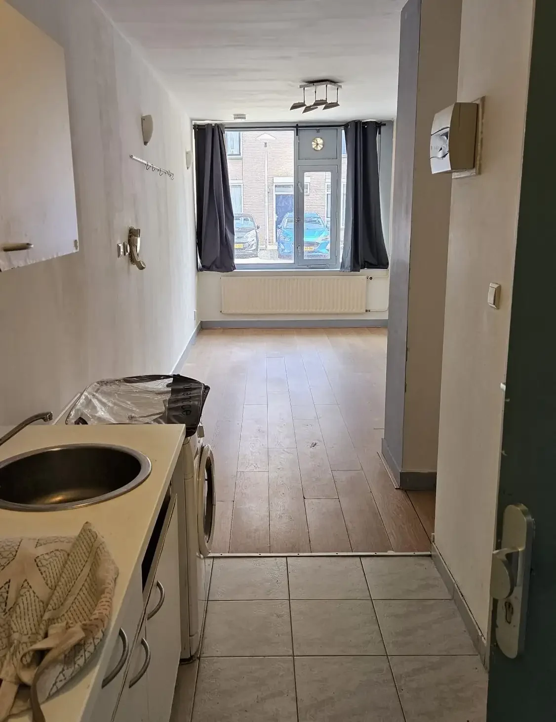 geblurde versie van de foto als achtergrond