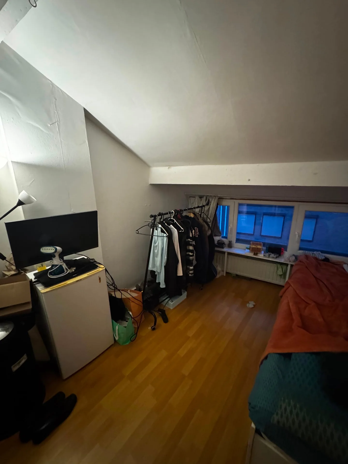 geblurde versie van de foto als achtergrond