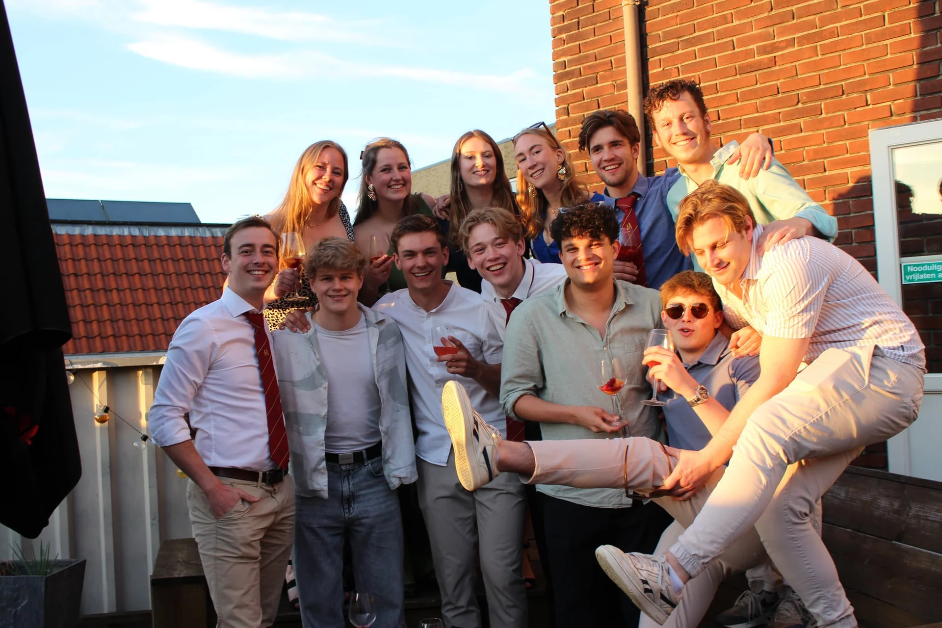 geblurde versie van de foto als achtergrond