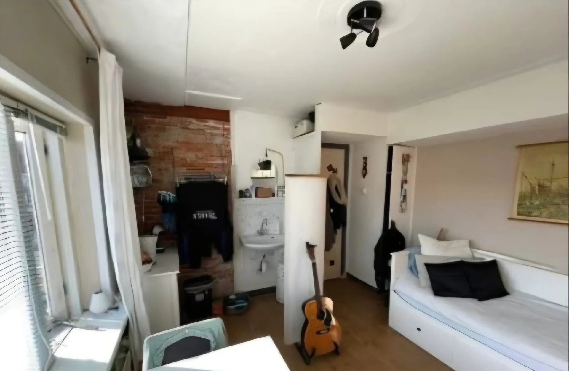 geblurde versie van de foto als achtergrond