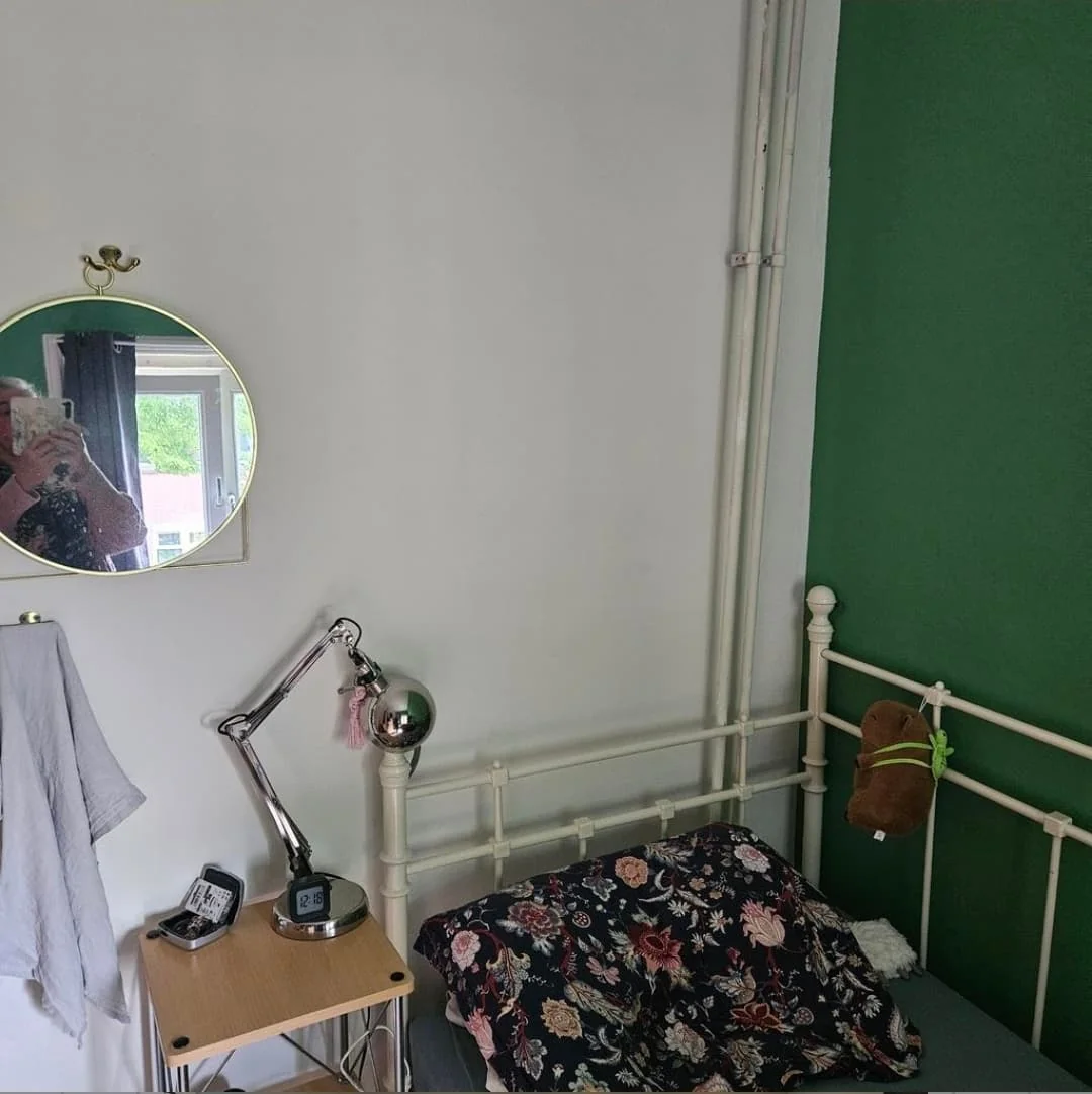 geblurde versie van de foto als achtergrond