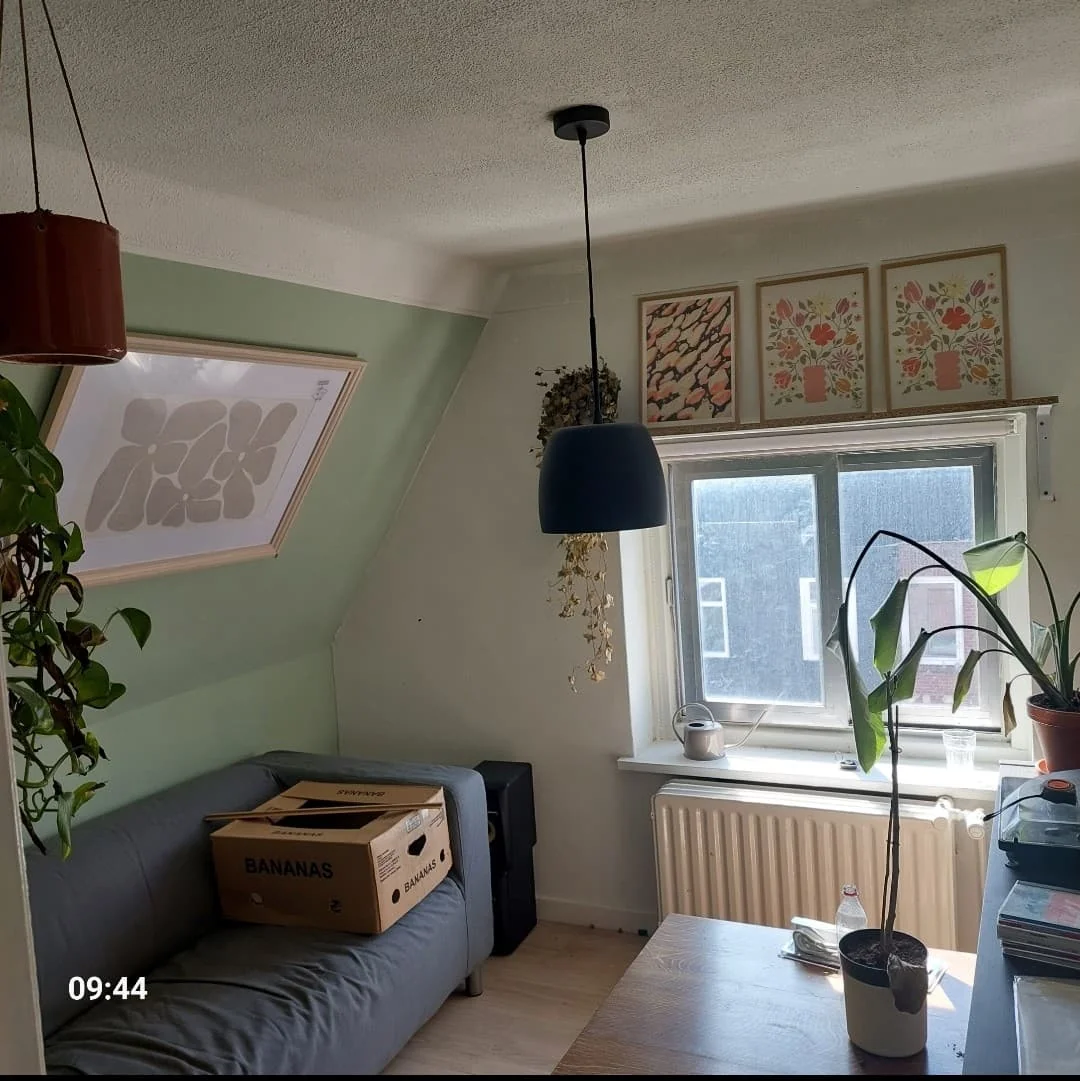 geblurde versie van de foto als achtergrond