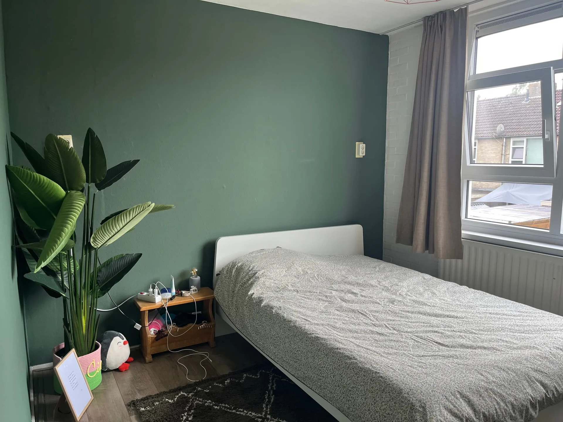 geblurde versie van de foto als achtergrond