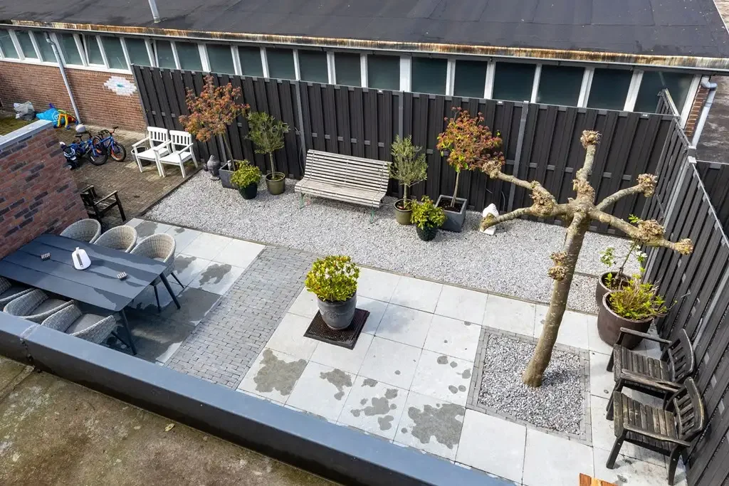 geblurde versie van de foto als achtergrond