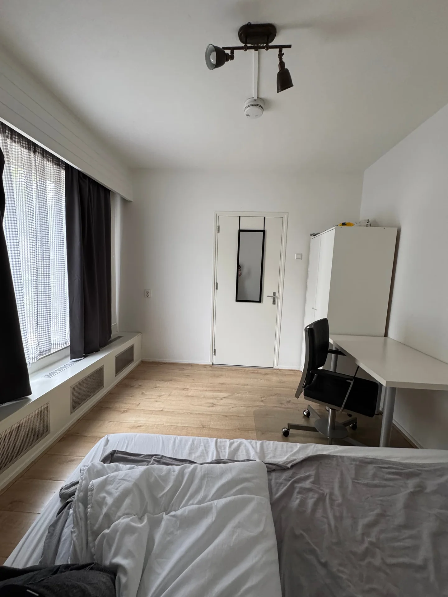 geblurde versie van de foto als achtergrond