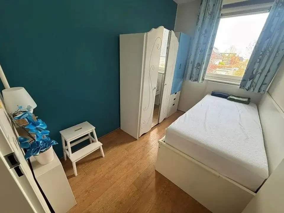 geblurde versie van de foto als achtergrond