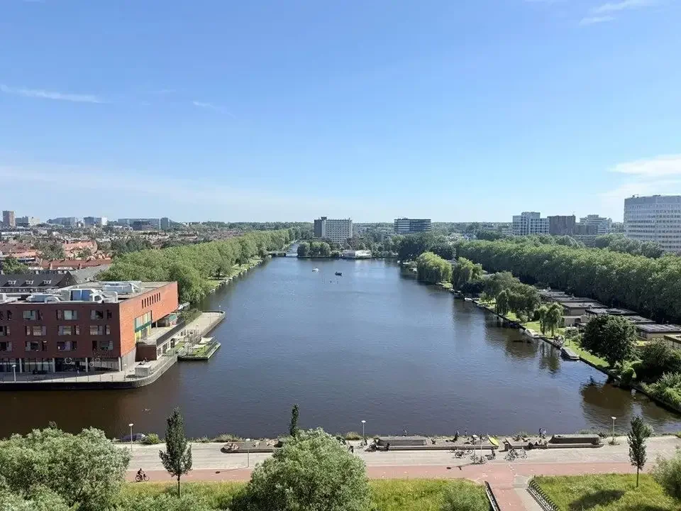 geblurde versie van de foto als achtergrond