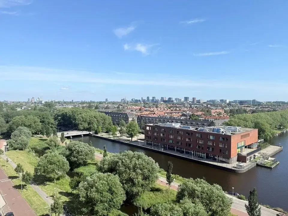 geblurde versie van de foto als achtergrond