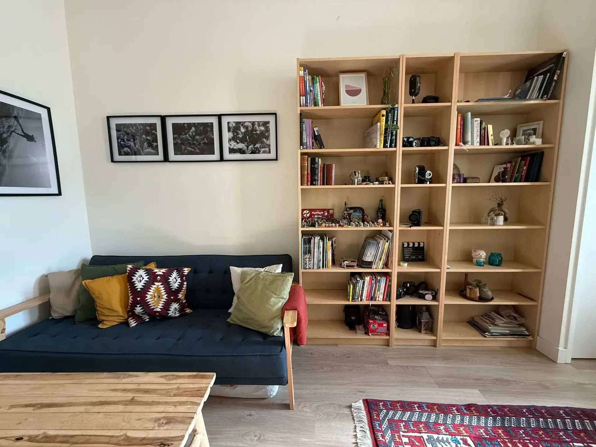 geblurde versie van de foto als achtergrond