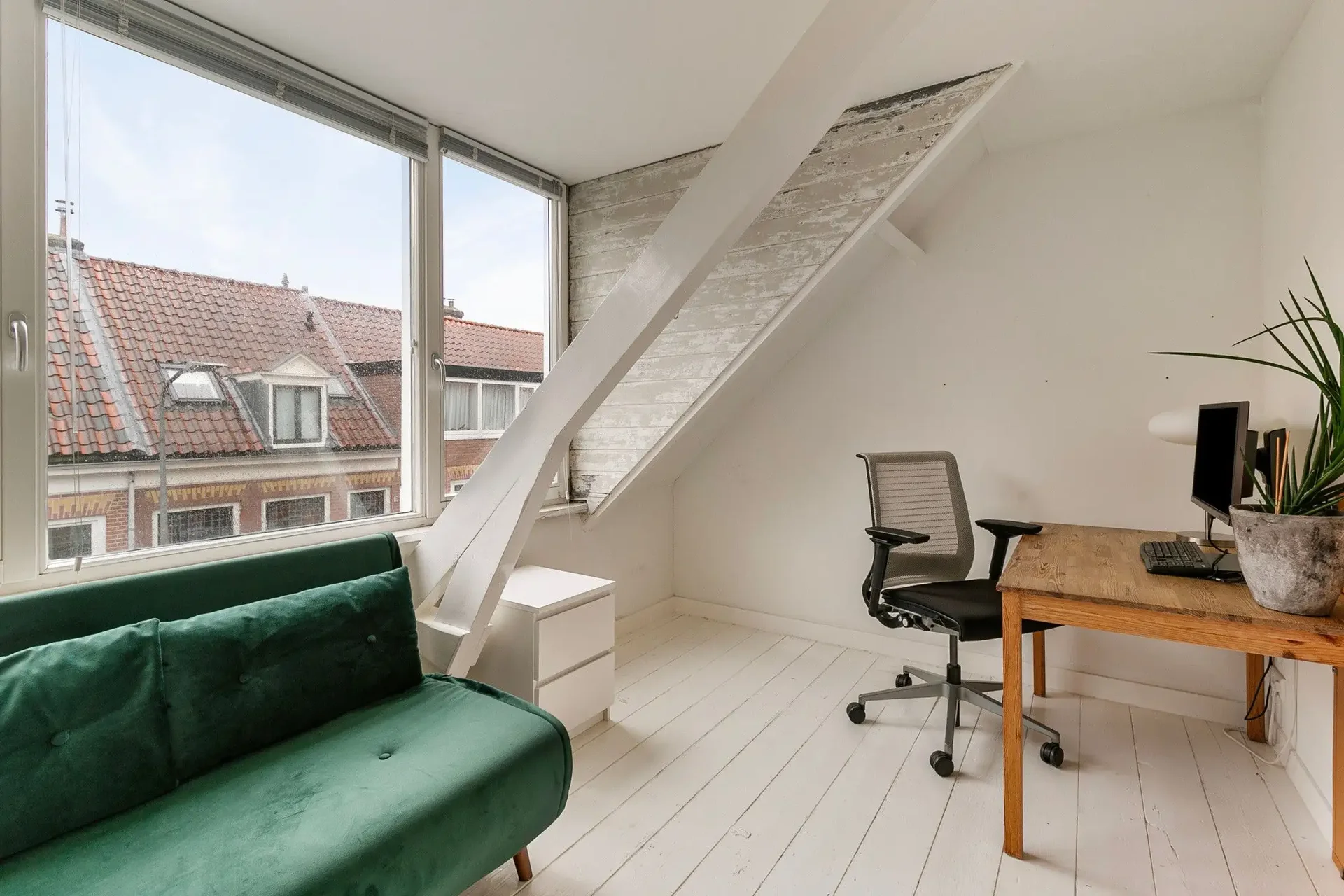 geblurde versie van de foto als achtergrond