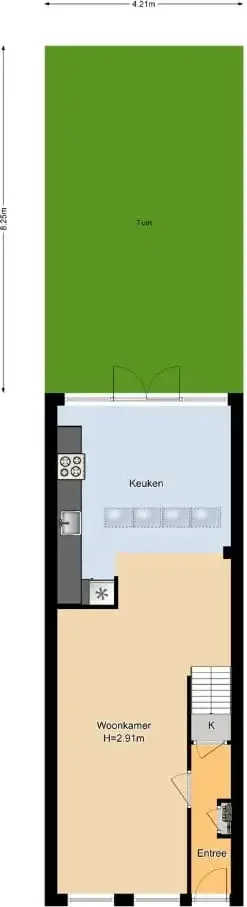 geblurde versie van de foto als achtergrond