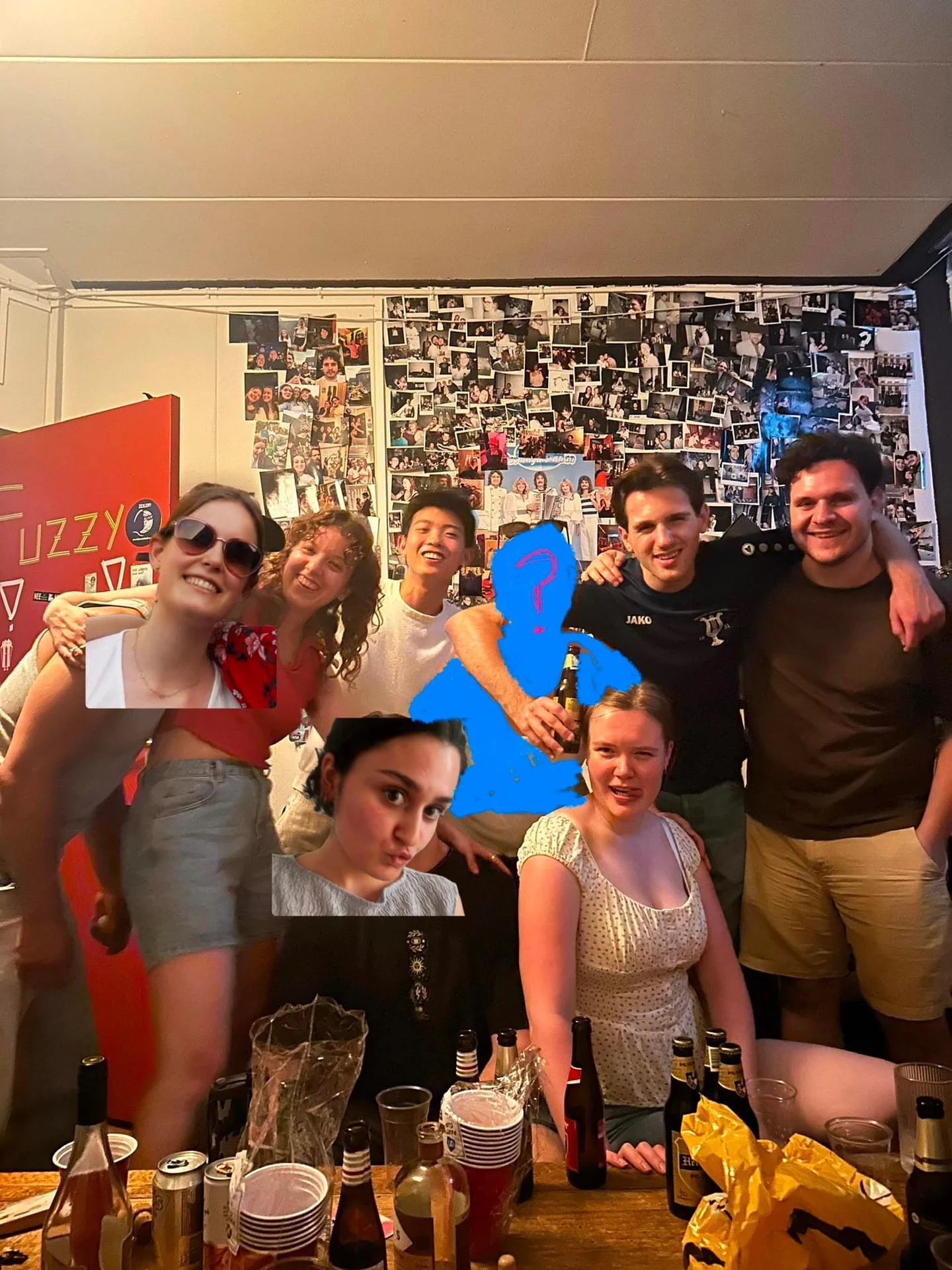 geblurde versie van de foto als achtergrond