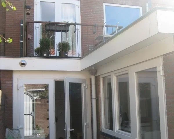 geblurde versie van de foto als achtergrond