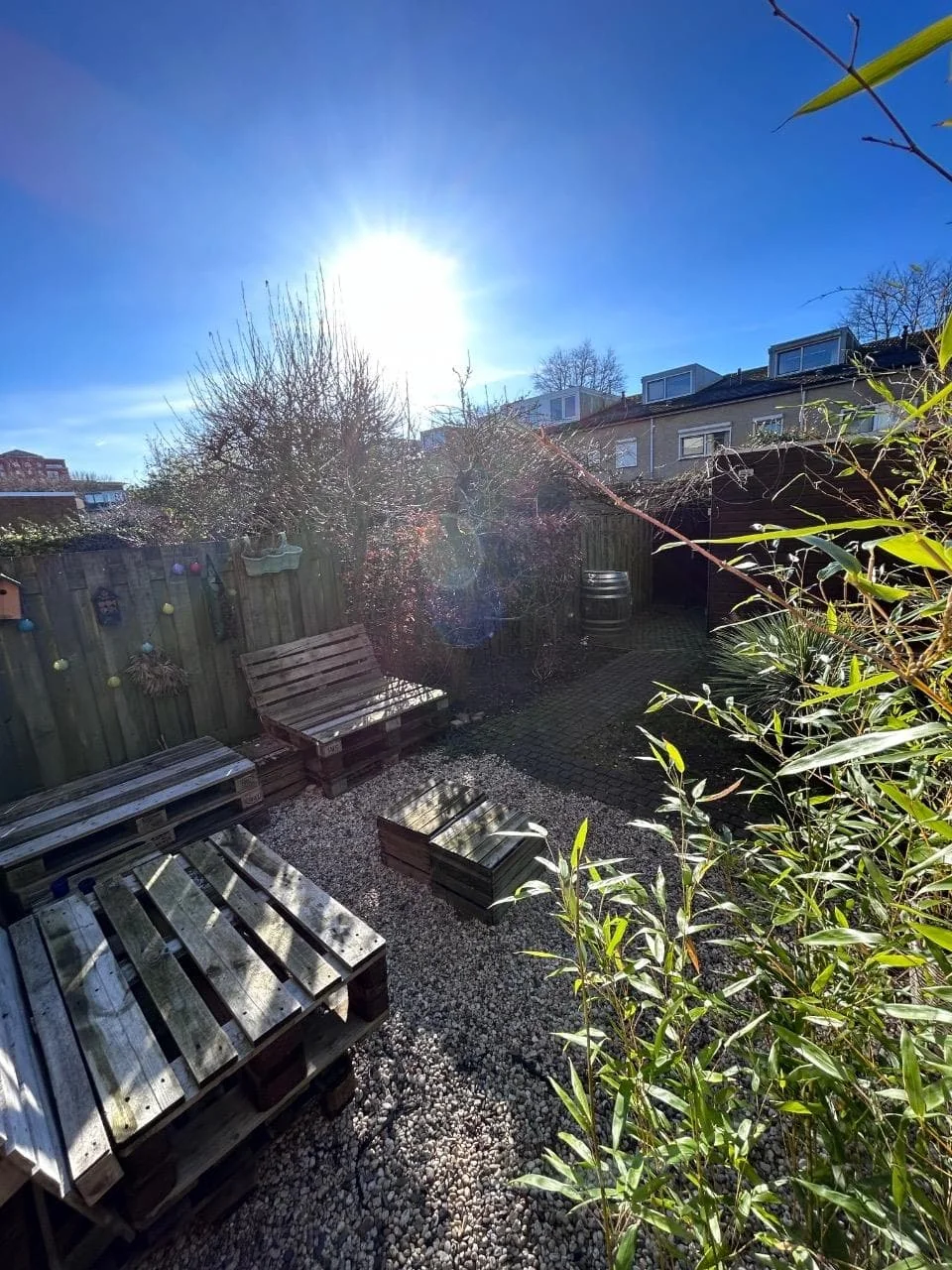 geblurde versie van de foto als achtergrond
