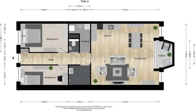 Foto van de Appartement gelegen aan de De Kwinkelier in Bilthoven