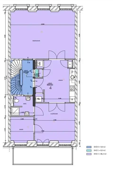 Foto van de Appartement gelegen aan de Schiedamsesingel in Rotterdam