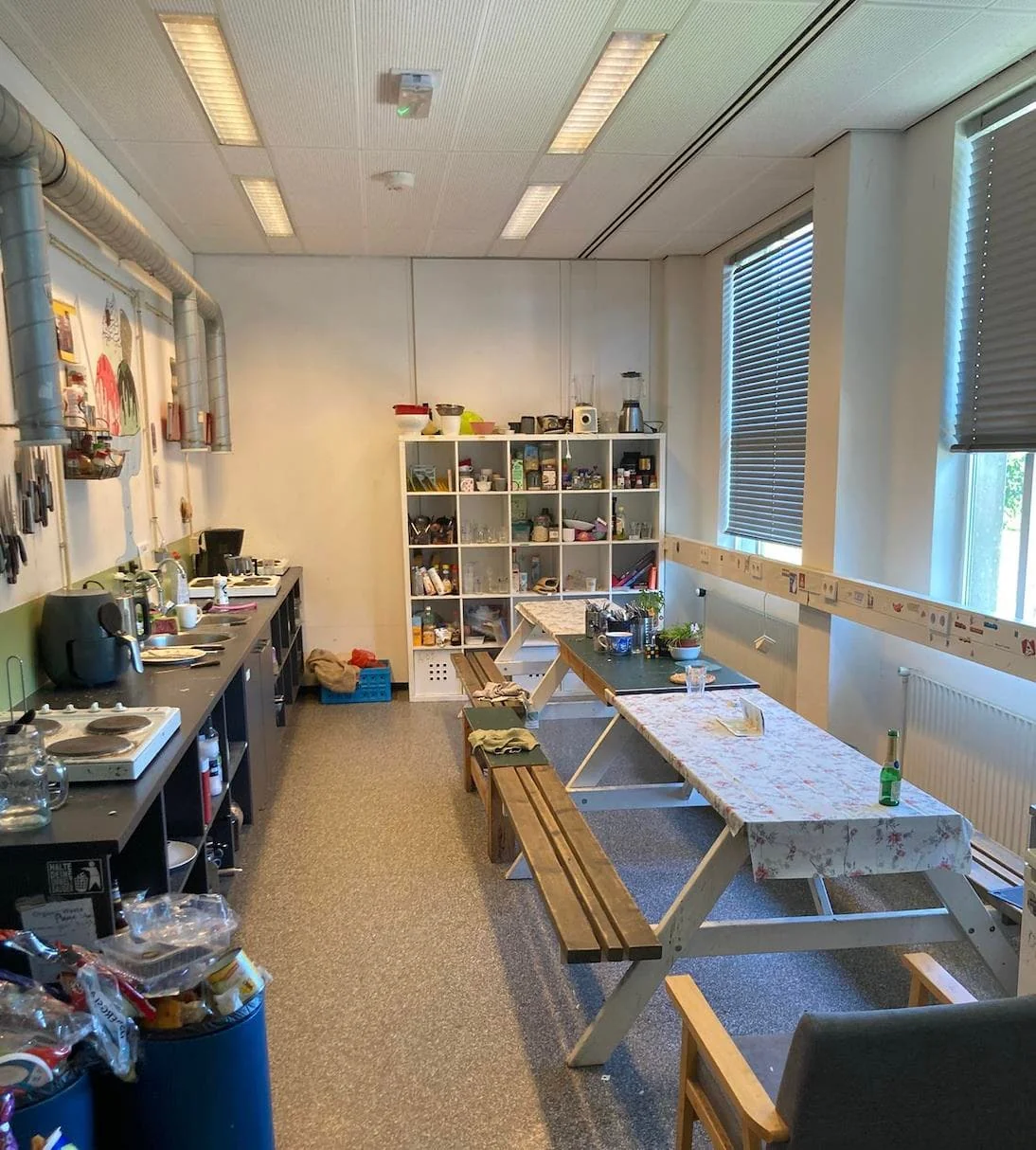 geblurde versie van de foto als achtergrond