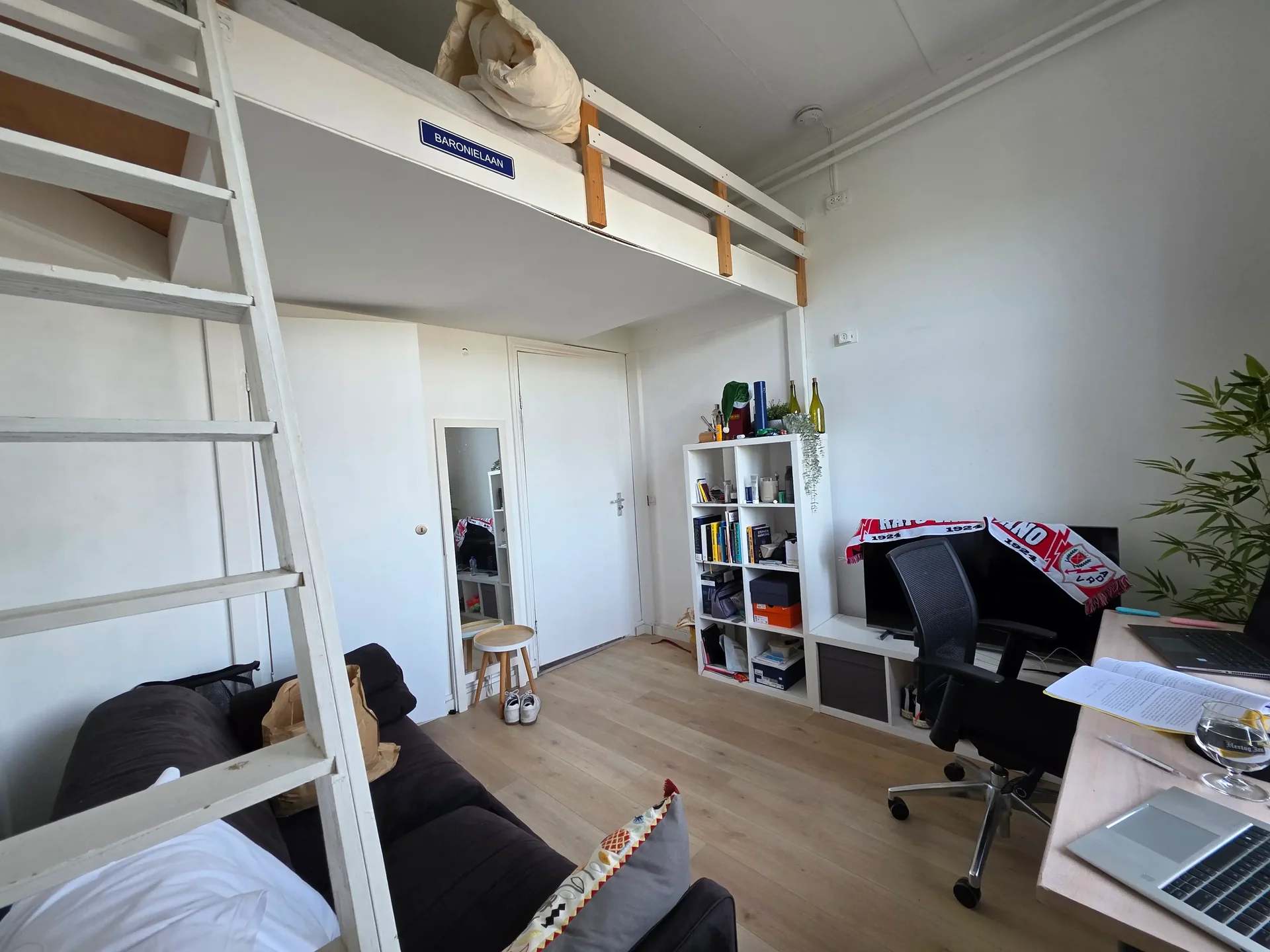 geblurde versie van de foto als achtergrond