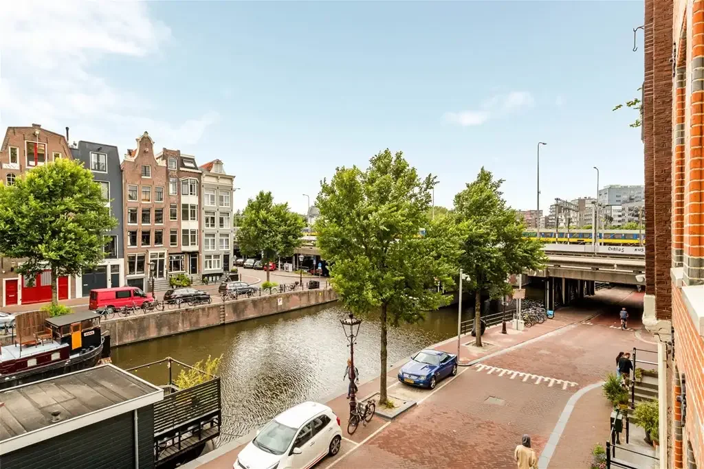 geblurde versie van de foto als achtergrond