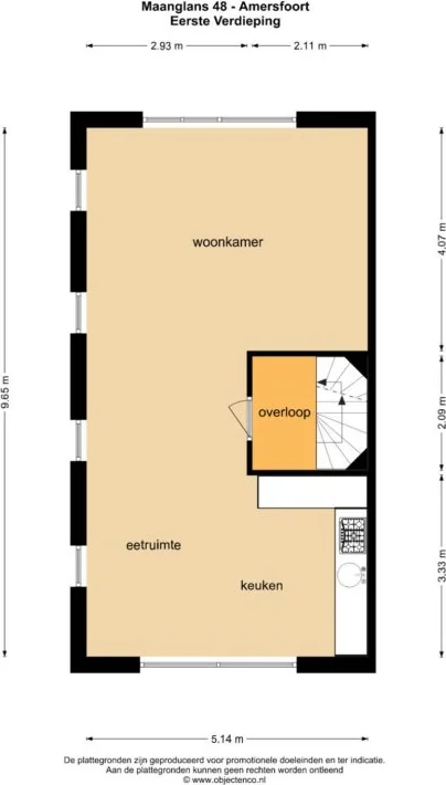 Foto van de Appartement gelegen aan de Maanglans in Amersfoort