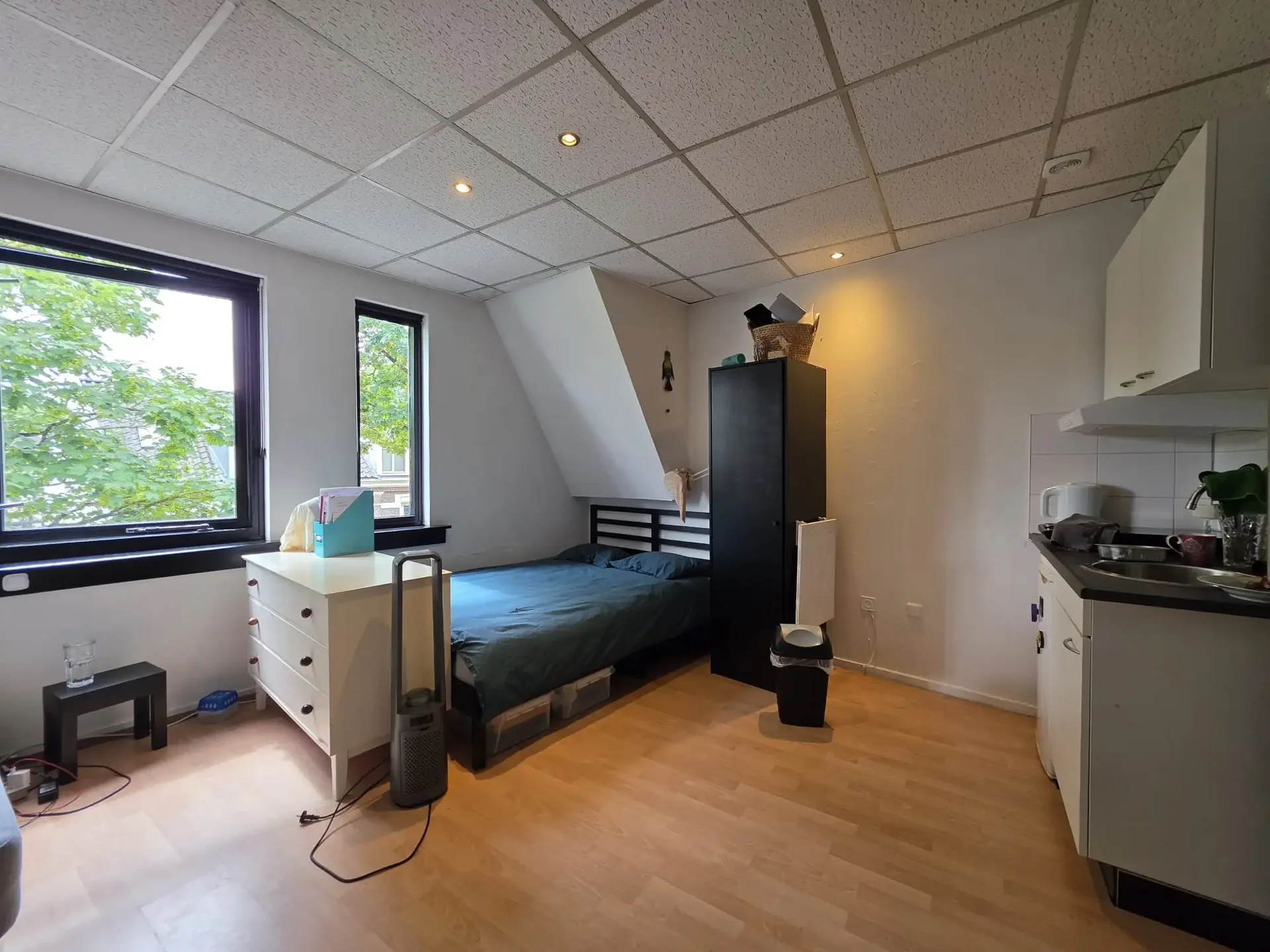 geblurde versie van de foto als achtergrond