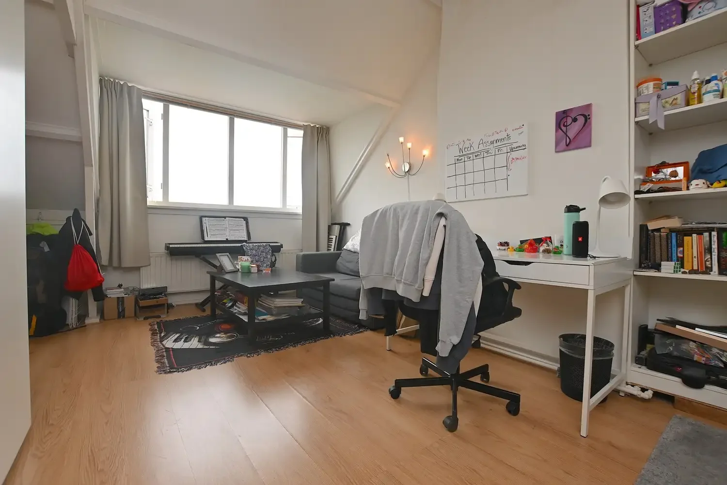 geblurde versie van de foto als achtergrond